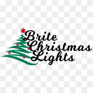 Brite Christmas Lights Logo - Calligraphy Clipart