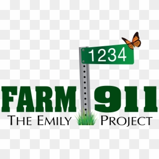 Cropped Farm 911 Logo Fnl 3 - Brush-footed Butterfly Clipart