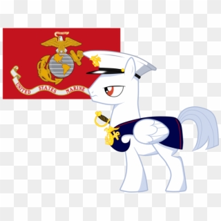 Ine Ed Pony Scootaloo Applejack Red Cartoon Mammal - Framed Marine Corps Flag Clipart