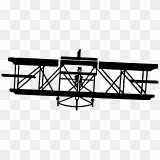 This Free Icons Png Design Of Vintage Airplane - Wright Brothers Airplane Black And White Clipart