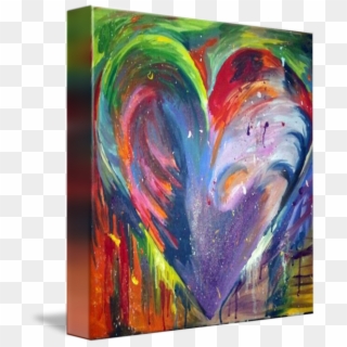 Heart By Corey Murray - Acrylic Tie Dye Painting Clipart