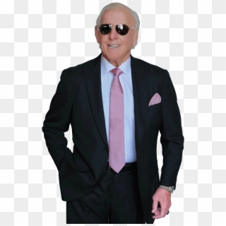 Black Herringbone Ric Flair Collection Custom Suit - Ric Flair In A Suit Clipart