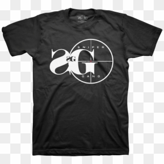 Sniper Gang Logo Blk &ndash Apparel - Nothing Shocking T Shirt Clipart