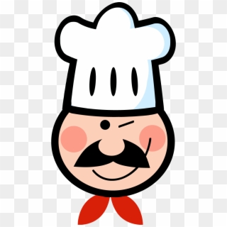 Png 4273 Winked Chef Man Face Cartoon Logo Mascot - Chef Logo Cartoon Clipart
