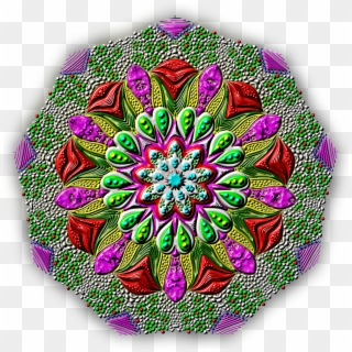 Peacock Feathers Mandala By - Circle Clipart