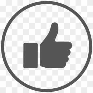 Icon Like Repost , Png Download - Thumbs Up Icon Grey Clipart