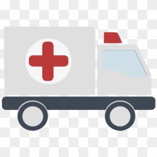 Ambulance Icon - Ambulance Flat Design Png Clipart