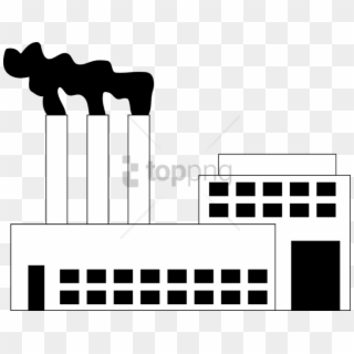 Download Factory Png Images Background - Factory Smoke Clipart Black And White Transparent Png
