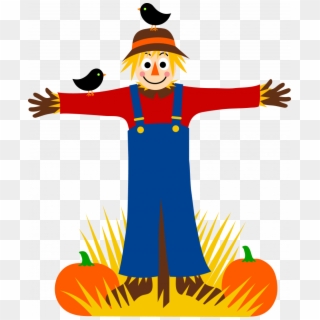 Scarecrow Clipart - Cute Scarecrow Clipart - Png Download
