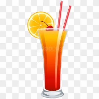 Free Png Images - Tequila Sunrise Cocktail Png Clipart