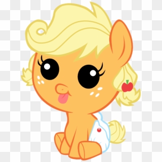 Applejack, Baby, Babyjack, Baby Pony, Derp, Diaper, - My Little Pony Cute Baby Clipart