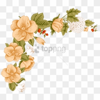 Free Png White Flower Frame Png Image With Transparent - Frame Flower Design Clipart