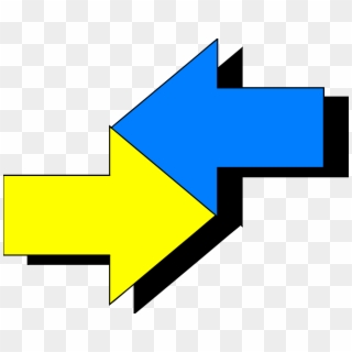 Spelling Right Transprent Png - Two Arrows In Opposite Directions Clipart