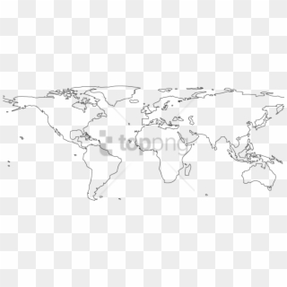 Free Png Download Blank Color World Map Png Png Images - Atlas Clipart