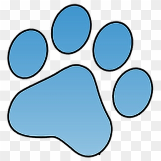 #pawprint #freetoedit #sticker #dog #paw #blue #freetoedit - Blue Dog Paw Clipart