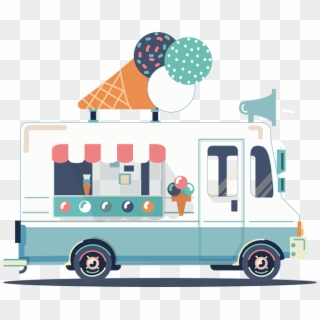 650 X 529 28 - Ice Cream Truck Png Clipart