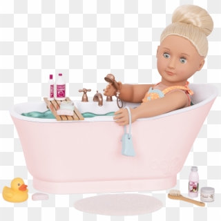 Bath And Bubbles Set Naya In Bathtu - Bathtub Clipart