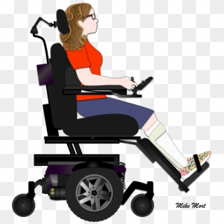 The Squeaky Wheelchair - Cerebral Palsy Wheelchair Clipart - Png Download