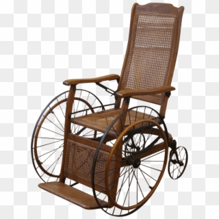 Antique Wheelchair - Silla De Ruedas Antigua Clipart