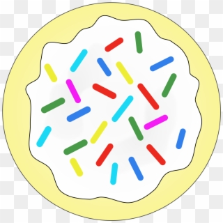 This Free Icons Png Design Of Rainbow Sprinkles Sugar - Sugar Cookie Cookie Clipart Transparent Png