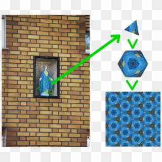 Electric Blue Hexagonal Pattern - Brickwork Clipart