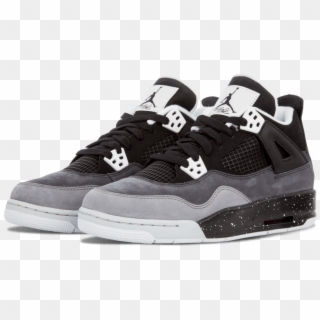 Nike Jordan 4 Retro Gray Basketball Shoes - Air Jordan Clipart