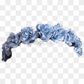 Free Png Download Blue Flower Crown Transparent Png - Flower Crown Blue Png Clipart