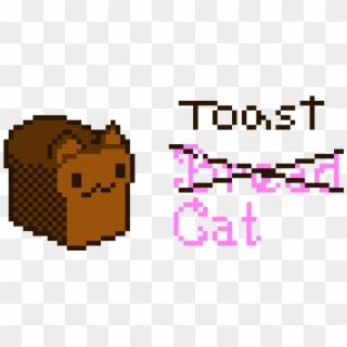 Toast Cat - Toast Pixel Art Clipart