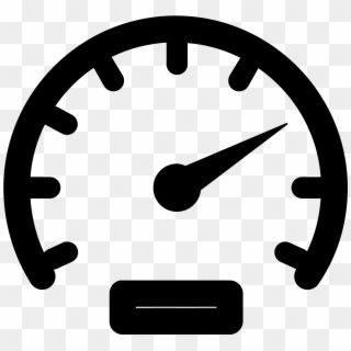 A Line Shaped A Bit Like A Horse Shoe - Speedometer Icon Png Clipart