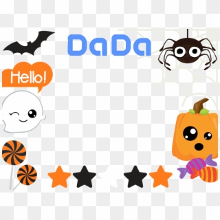 Manycam Border Mcv File With Dada Logo Halloween Time - Cartoon Clipart