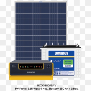 Luminous Nxg1800/1500va Solar Hybrid Ups 150ah-2 540w - Luminous Solar Clipart