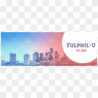 Fulphil-u @ Penn State - Philly Skyline Banner Clipart