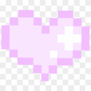 Pastel Pixel Transparent - Purple Pixel Heart Png Clipart