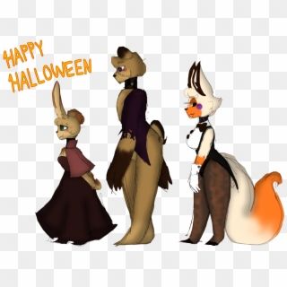 {spring} {fredbear} {lolbit} ' {happy Halloween Everyone} - Cartoon Clipart