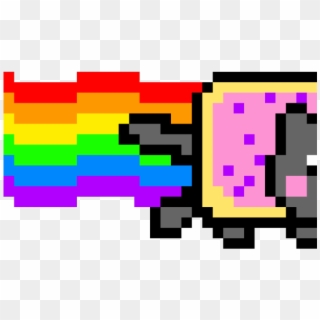 Nyan Cat Clipart Chocolate - Nyan Cat En Minecraft - Png Download