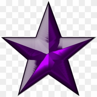 Star Violet Ruby - 3d Stars Clipart