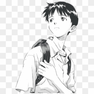 Evangelion Tumblr Shinji - Evangelion Manga Clipart