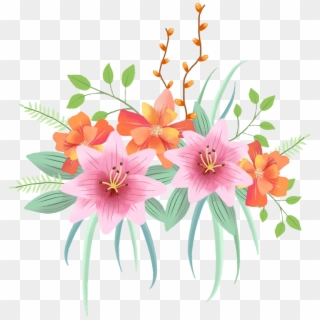 Decoration Hand Drawn Flower Plant Png And Psd - ภาพ วาด ดอกไม้ การ์ตูน Clipart