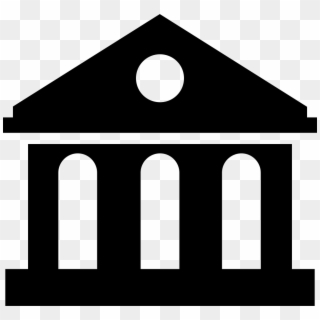 Png File Svg - Bank Building Silhouette Clipart