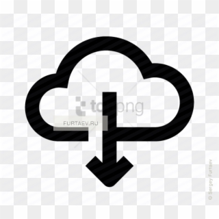 Free Png Vector Icon Of Save File From Cloud Storage - Cloud Vector File Free Download Clipart