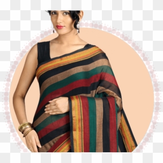 Saree Clipart Designer Saree - Mangalagiri Cotton Sarees With Price - Png Download