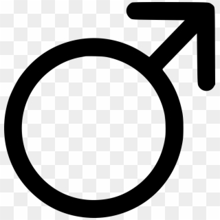 Male Symbol Comments - Circle Clipart