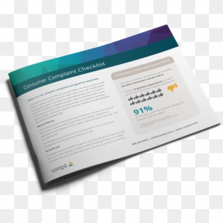Complaint Tracking Checklist Cover Transparent - Brochure Clipart
