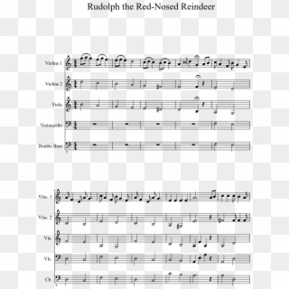 Rudolph The Red-nosed Reindeer Sheet Music 1 Of 3 Pages - Young Blood Trumpet Sheet Music Clipart