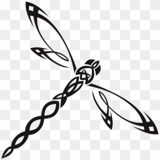 Free Clipart Of A Tribal Dragonfly - Clipart Dragonfly - Png Download