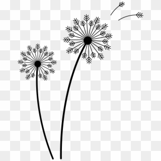 Dandilion Drawing Abstract - Dandelion Svg File Free Clipart