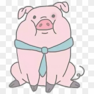Tumblr Snapchat Aesthetic Filter Love Cute Kawaii Pig - Pato Dibujos De Gravity Falls Clipart