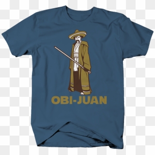 Obi-juan Mexican Holding Light Saber Mexico Hat T Shirt - Obi Juan Clipart