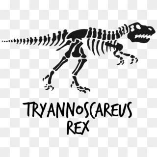 Download Tyrannosaurus Rex Halloween Cut File Png - T Rex Skeleton Svg Clipart