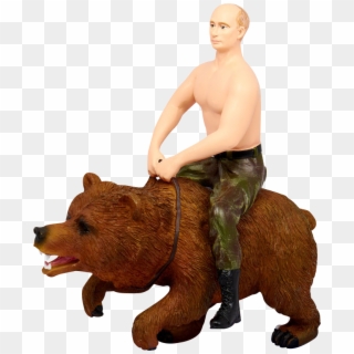 Oso Putin - Putin On Bear Transparent Clipart